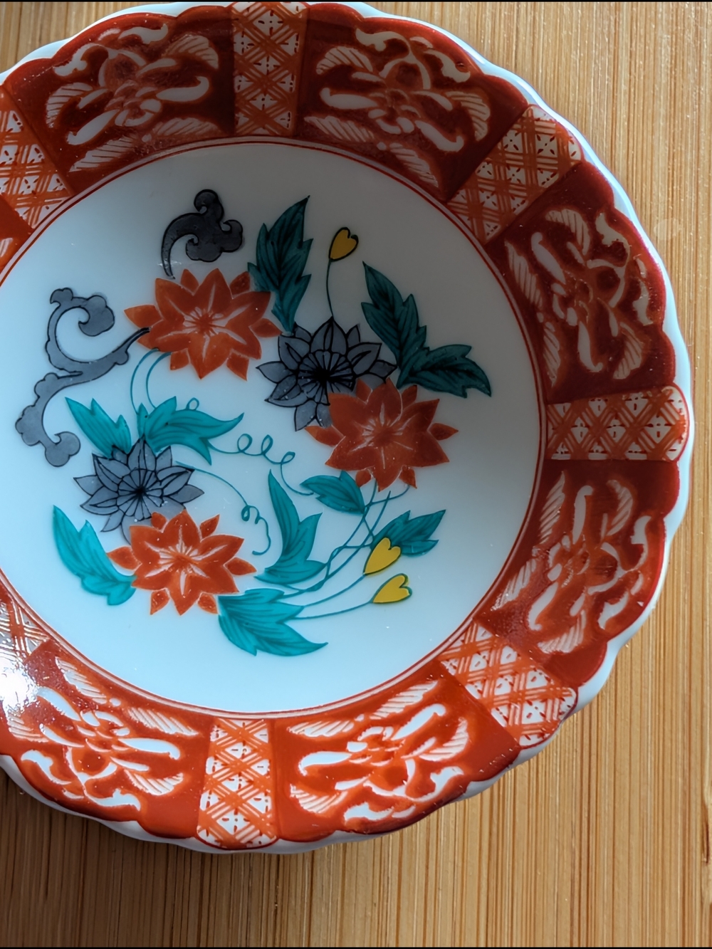Spode Red Floral Mini Plate - Picture 6 of 8